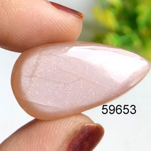 Cabochon pêche pierre de lune, pierre semi-précieuse naturelle pour bijoux, pierre de lune à utiliser pour la fabrication de bracelets, cadeau bracelet fait main pour elle