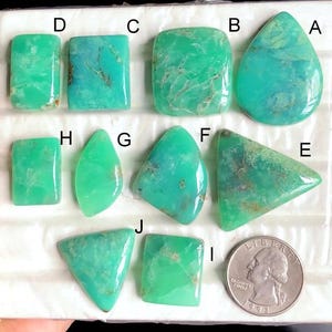 Cabochons de chrysoprase sélectionnés, pierres précieuses faites main pour la fabrication de bijoux, pendentifs enveloppés de fil de chrysoprase naturelle LOT- 340
