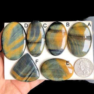 Cabochon oeil de tigre sélectionné, pierre semi-précieuse naturelle pour la fabrication de bijoux, LOT de 187 bijoux en cristal oeil de tigre