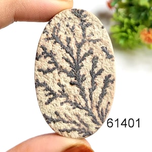 Dendrietfossiele cabochon, natuurlijke halfedelsteen voor het maken van sieraden, dendrietfossiele designer hangers sieraden