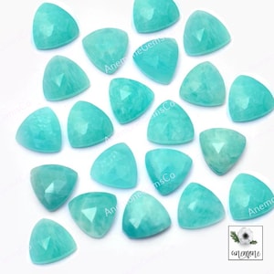 Amazoniet biljoen 10 mm gefacetteerde edelsteen, 10 stuks veel Amazoniet Rosecut voor ringen en sieraden maken, boho-sieraden