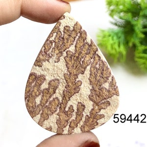 Cabujón fósil de dendrita, piedra preciosa semipreciosa natural para hacer joyas, fósil de dendrita para uso como regalo especial para colgantes con envoltura de alambre