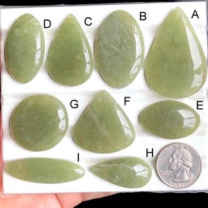 Green Aventurine Cabochon, Natural Semi Precious Gemstone For Jewelry  Making, Green Aventurine Loose Gemstone For Jewelry Making lot-450