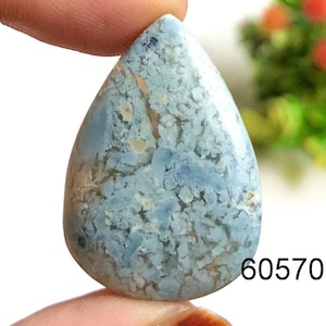 Cabochon opale calcédoine, pierre semi-précieuse naturelle pour la fabrication de bijoux, pierre précieuse faite main pour pendentifs, cadeau pour elle