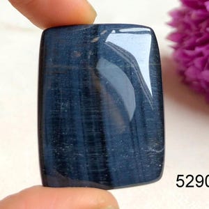Cabochon bleu oeil de tigre, pierre semi-précieuse naturelle pour la fabrication de bijoux, bijoux faits main, cadeau pour elle