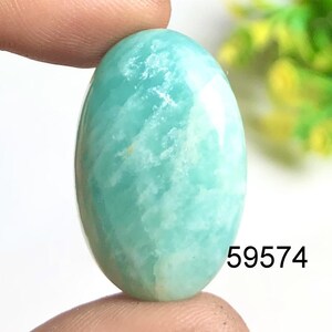 Cabochon en amazonite, pierre semi-précieuse naturelle pour la fabrication de bijoux, pendentifs de créateur en amazonite pour cadeau de fête des mères