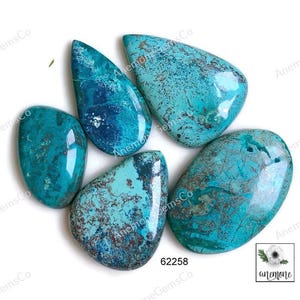 Shattuckiet cabochons 5 stuks, 24-32 mm ongeveer, ambachtelijke cabochon voor ringen, kettingen en armbanden, sieradenvoorraad in Southwest-stijl 62258