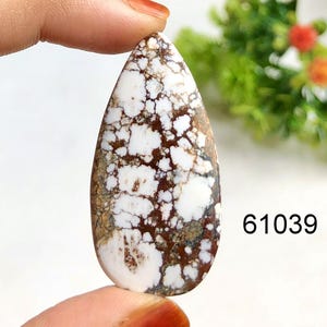 Cabochon en jaspe cheval sauvage, pierre semi-précieuse naturelle pour la fabrication de bijoux, bijoux en jaspe cheval sauvage et bijoux pendentifs