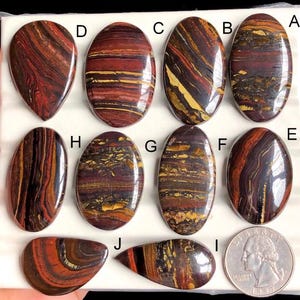 Cabujón de ojo de tigre de hierro seleccionado, piedra semipreciosa natural para joyería, cristal de ojo de tigre, lote de 423