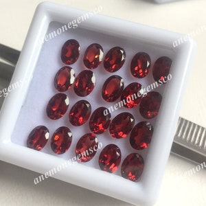 Granate Facetado Oval 5x7mm 10m Pc Pack Mozambique Granate Para Joyería Fabricación Granate Natural Suministro Artesanal Granate AAA Calidad Superior