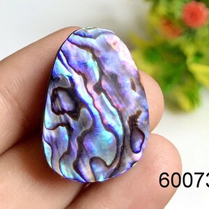 Cabochon en coquillage d'ormeau, pierre semi-précieuse naturelle pour la fabrication de bijoux, utilisation de pierres précieuses en coquillage de mer d'ormeau pour des bijoux de créateur