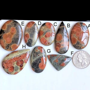 Cabochons d'arachide et d'obsidienne sélectionnés, Pierre semi-précieuse naturelle pour bijoux, LOT de 149 pierres précieuses faites main en obsidienne d'arachide pour pendentifs