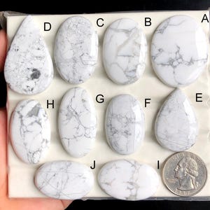 Howlite Cabochon, Natural Semi Precious Gemstone For Jewelry Making, Natural Howlite Natural Gemstone Jewelry For Pendants Making lot-406