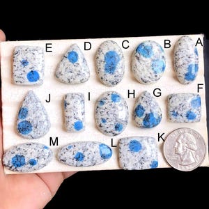 Ausgewählte K2 Jaspis Cabochon, natürliche Halbedelstein für die Schmuckherstellung, Jaspis handgemachte Edelstein Ringe Schmuck LOT-60