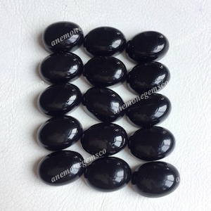 Zwarte Onyx Ovale Vorm Cabochon 14x10x6mm, 10Pc Pack Mooie Zwarte Onyx Ovale Vorm cabochon Voor Sieraden Maken