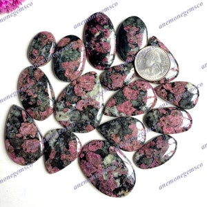 Natuurlijke Eudialyte Jasper Cabochon Groothandel Lot, Mix vormen en maten Eudialyte Cabochon voor het maken van sieraden en ambachten