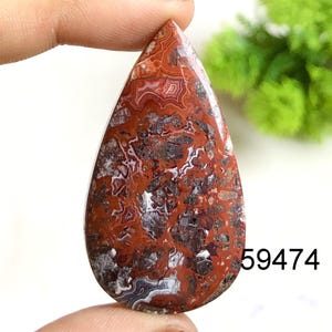 Crazy Lace Achat Cabochon, Natürlicher Halbedelstein für die Schmuckherstellung, Hand polierte Cabs Lose Edelstein Für handgemachten Schmuck