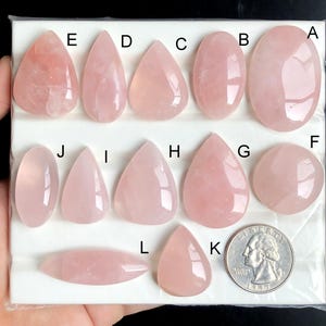 Selected Rose Quartz Gemstone, Pretty & Rare Rose Quartz Natural Gemstone For Jewelry Making, Crystal Healing Quartz Pendants LOT- 435