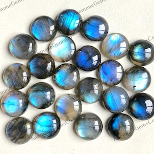 13 mm labradoriet ronde cabochons edelsteen lot, natuurlijke labradoriet ronde edelsteen voor het maken van sieraden, halfedelstenen.