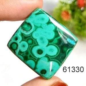 Malachit Cabochon, natürlicher Halbedelstein für die Schmuckherstellung, Designer Malachit Boho Schmuck für Ringe Schmuck