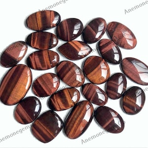 AAA-kwaliteit rode tijgeroog cabochon groothandel Lot, mix vormen en maten tijgers cabochon voor het maken van sieraden