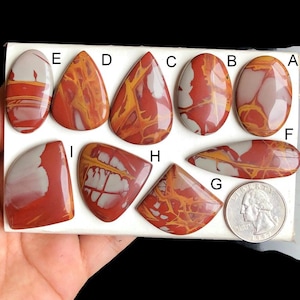 Geselecteerde Noreena-jaspis cabochon, natuurlijke halfedelsteen voor het maken van sieraden, jaspis edelsteen voor handgemaakte sieraden LOT-192