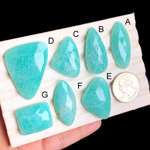 Ausgewählte Amazonit facettierte Edelstein, natürliche Amazonit Rose geschnitten Edelstein für die Schmuckherstellung, handgemachte Anhänger Schmuck LOT-39