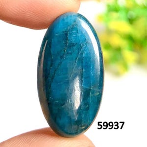 Cabochon di apatite neon, bellissima pietra preziosa di apatite neon per la creazione di gioielli, cabochon fatto a mano, cristallo di protezione