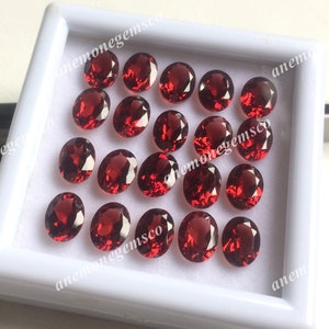 Granate Facetado Oval 6x8mm 10m Pc Pack Mozambique Granate Para Joyería Fabricación Granate Natural Suministro Artesanal Granate AAA Calidad Superior