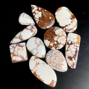 Wildes Pferd Jaspis Cabochon, 15-31 mm ca.10 Stück Lot verwenden Heilstein für die Herstellung von Schmuck, handgemachte Cabochon, Draht gewickelt Anhänger 58675