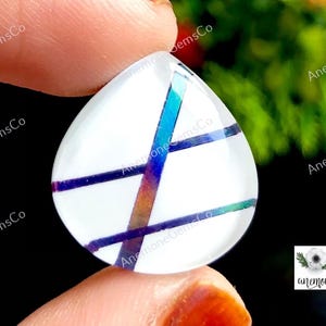 Cabochon di opale Aurora, pietra preziosa di alta qualità, forma mista, pietra preziosa di opale Aurora multi fuoco, pietra preziosa a dorso piatto con doppietto di opale per la creazione di gioielli