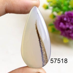 Cabochon en agate dendrite, pierre semi-précieuse naturelle pour la fabrication de bijoux, bracelet et bagues en agate dendrite, bijoux de style bohème, pierre de naissance