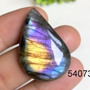 Lila Labradorit Cabochon, mehrfarbiger Labradorit Edelstein für Schmuck und Handwerk, bunter Labradorit Cabochon