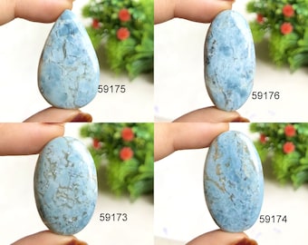 Opal Chalcedony Cabochon, Natural Semi Precious Gemstone For Jewelry Making, Hand Polished Loose gemstone Use For Wire Wrapping Pendant