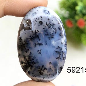 Cabochon d'opale de dendrite, pierre semi-précieuse naturelle pour la fabrication de bijoux, cadeau de bijoux en cristal de puissance de dendrite opale pour elle