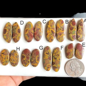 Orecchini in diaspro di frutta selezionato, pietra preziosa fatta a mano in diaspro naturale per la creazione di gioielli, gioielli in diaspro stile boho, coppia, lotto 196