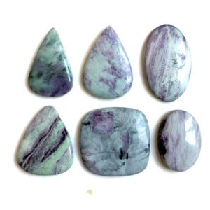Cabochon de kammererite naturelle, pierre semi-précieuse naturelle pour la fabrication de bijoux, pendentifs de kammererite, bijoux cadeau de Noël