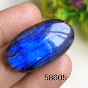 Cabochão de Labradorita Azul, Pedra Preciosa Semipreciosa Natural para fabricação de joias, Amostra de Cristal de Labradorita Artesanal Polida