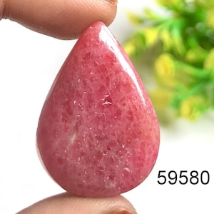 Cabujón de rodonita, piedra preciosa semipreciosa natural para uso en joyería hecha a mano, piedra preciosa de meditación de rodonita para uso en joyería elegante