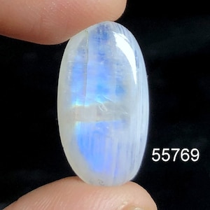 Cabochon arc-en-ciel de pierre de lune, Pierre semi-précieuse naturelle pour la fabrication de bijoux, Cabochons polis à la main, Cristal de protection