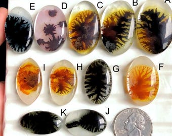 Top Quality Selected  Scenic Agate Doublet  Cabochon,Natural Gemstone for Jewelry Making Agate Healing Crystal Wholesale Jewelry LOT- 507