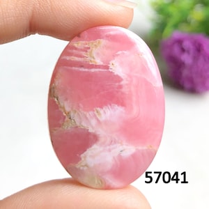 Cabochon de rhodochrosite, pierre semi-précieuse naturelle pour la fabrication de bijoux, cabochon fait main, pierre précieuse en vrac