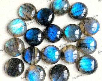 15mm Labradorite Round Cabochons Gemstone Lot, Natural Labradorite Round Gemstone For Jewellery Making, Semi Precious Gemstone.