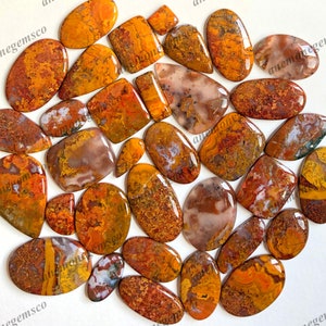 Prachtige Marokkaanse agaat cabochon groothandel Lot, mix vormen en maten agaat cabochon voor doe-het-zelf sieraden maken en ambachtelijke benodigdheden