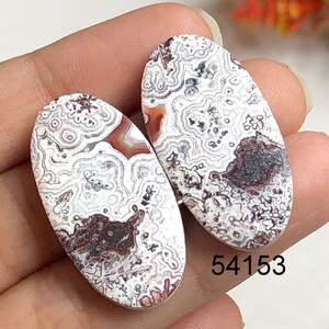 Crazy Lace-agaatoorbellen cabochon, statement sieraden voor boho-stijl - natuurlijke edelsteenhangers - ambachtelijk vervaardigde edelsteenoorbellen