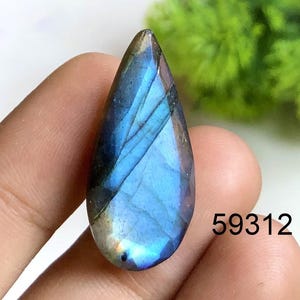 Pierre à facettes en labradorite, Pierre semi-précieuse naturelle pour la fabrication de bijoux, Bijoux à facettes en labradorite de feu bleu, Pierre en vrac