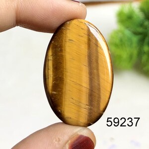 Cabochon oeil de tigre jaune, pierre semi-précieuse naturelle pour la fabrication de bijoux, bijoux oeil de tigre, bijoux cadeau en cristal porte-bonheur
