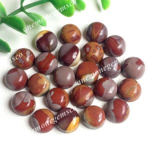 10 stuks chocolade jaspis cabochon 10 mm, goede kwaliteit chocolade jaspis ronde cabochon voor het maken van sieraden