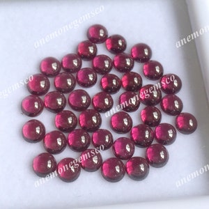 Granat Runde Cabochon 4mm 10Pc Pack Granat Für Schmuck machen Natürliche Granat Handwerk Versorgung Granat AAA Top-Qualität