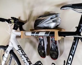 Porte-vélos en bois fait main pour vélo de route, vélo de vitesse, vélo de piste, vélo de gravel